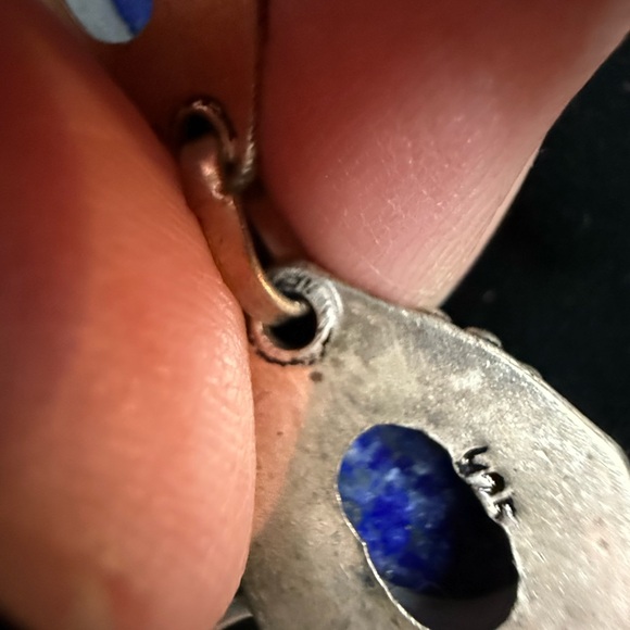 Authentic vintage, sterling and lapis bracelet - Picture 5 of 5